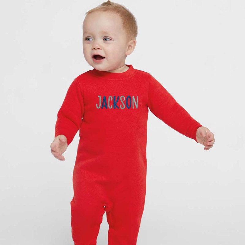  Baby Fleece Jumpsuit -Personalized 
