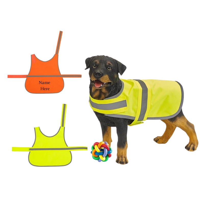 Hi Vis Dog Vest, dog vest orange or Yellow.