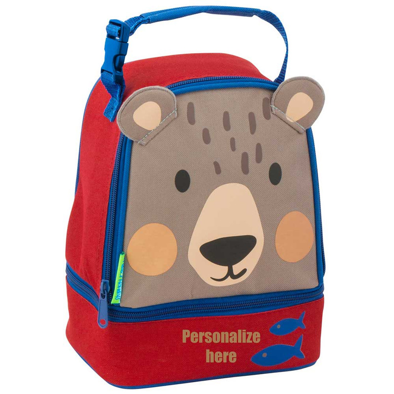 Stephen Joseph Personalized Bear Lunch Bag perfect for Kindergarten