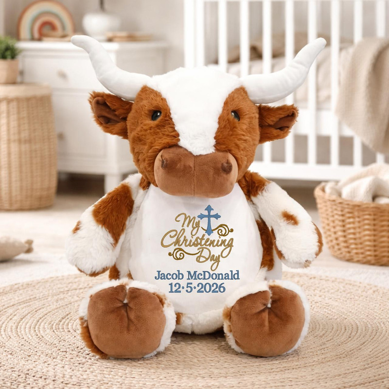Cubbie Personalized Christening Stuffed Animal Keepsake – Choose Your Animal 