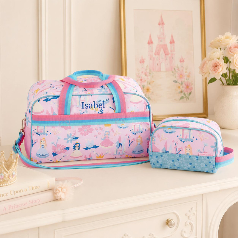 Stephen Joseph Personalized Princess Travel Bag Set for Girls 