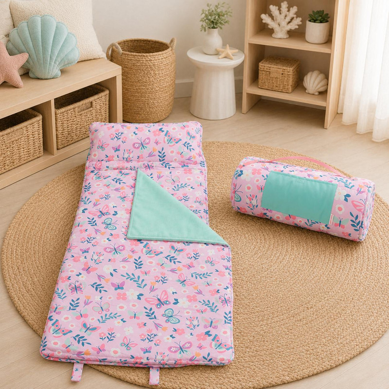 Stephen Joseph Personalized Butterfly Nap Mat for Preschool & Daycare 
