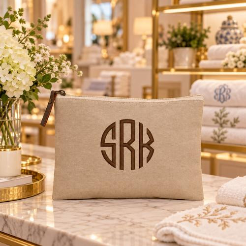 CB Jute Cosmetic Bag 