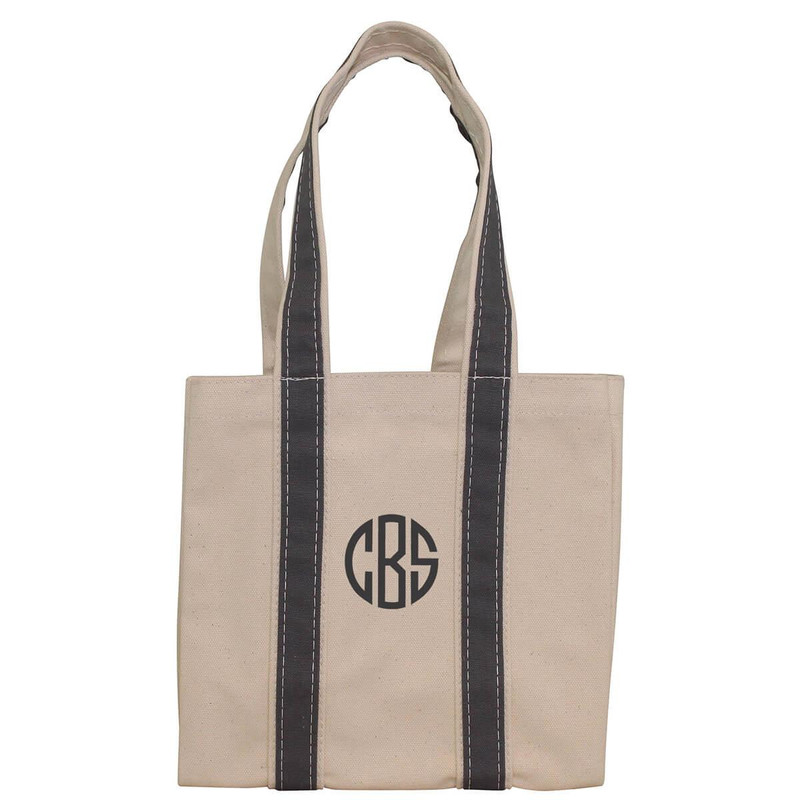 CB Four Bottle Wine Tote Monogrammed -Gray 