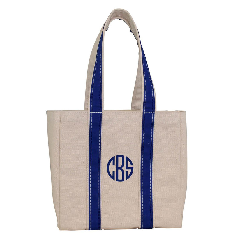 CB Four Bottle Wine Tote Monogrammed -Royal Blue 