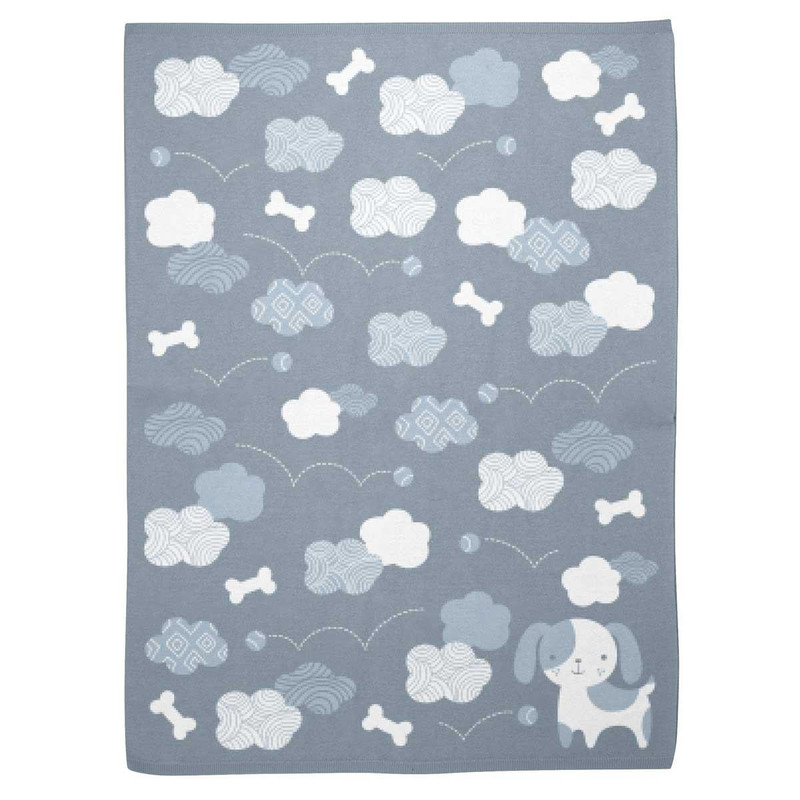 Stephen Joseph Knit Baby Blanket-Puppy 
