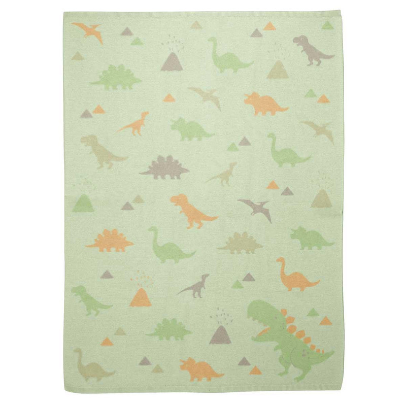 Stephen Joseph Knit Baby Blanket-Dino 
