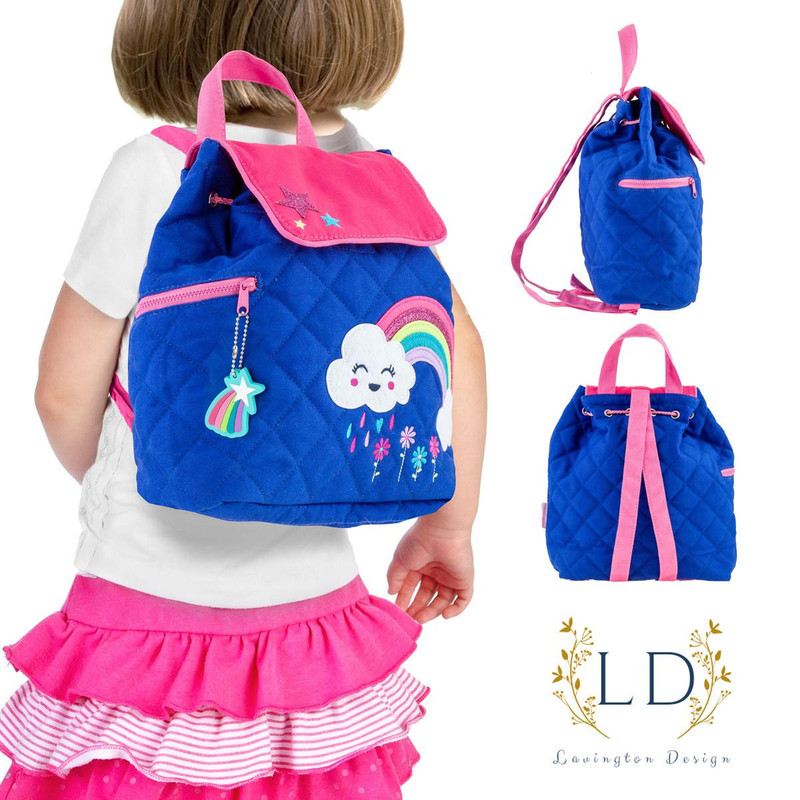 Stephen Joseph Rainbow Quilted Backpack 