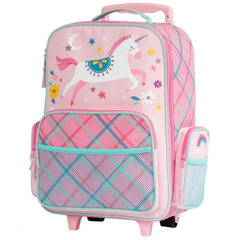 Stephen Joseph Personalized Pink Unicorn Kids Rolling Suitcase by Stephen Josep 