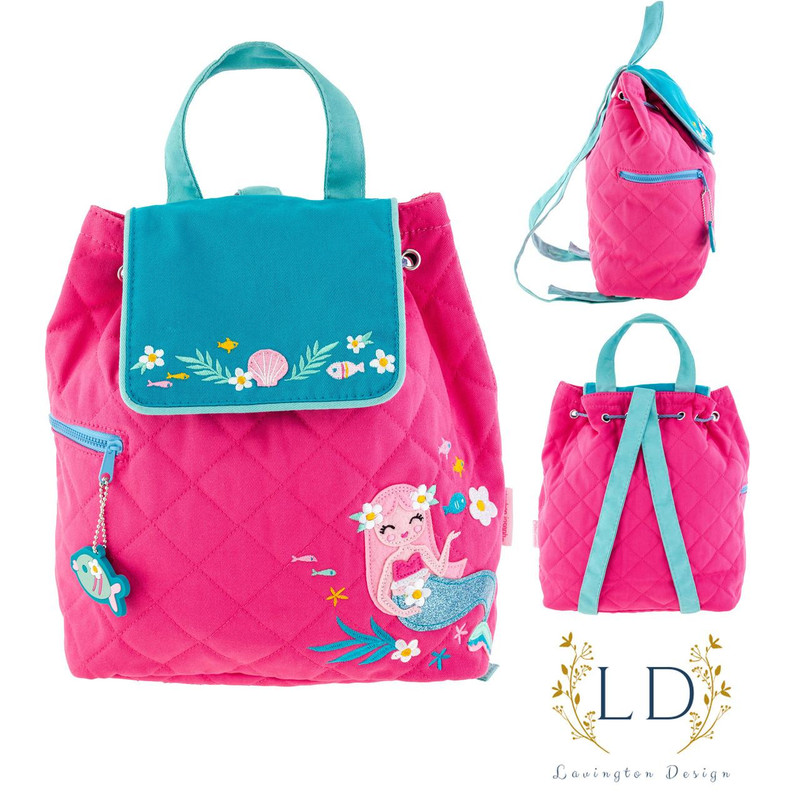  Stephen Joseph Quilted Mermaid Backpack 