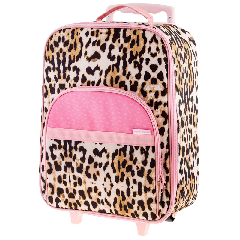 Stephen Joseph Toddler Rolling Luggage Leopard Print 
