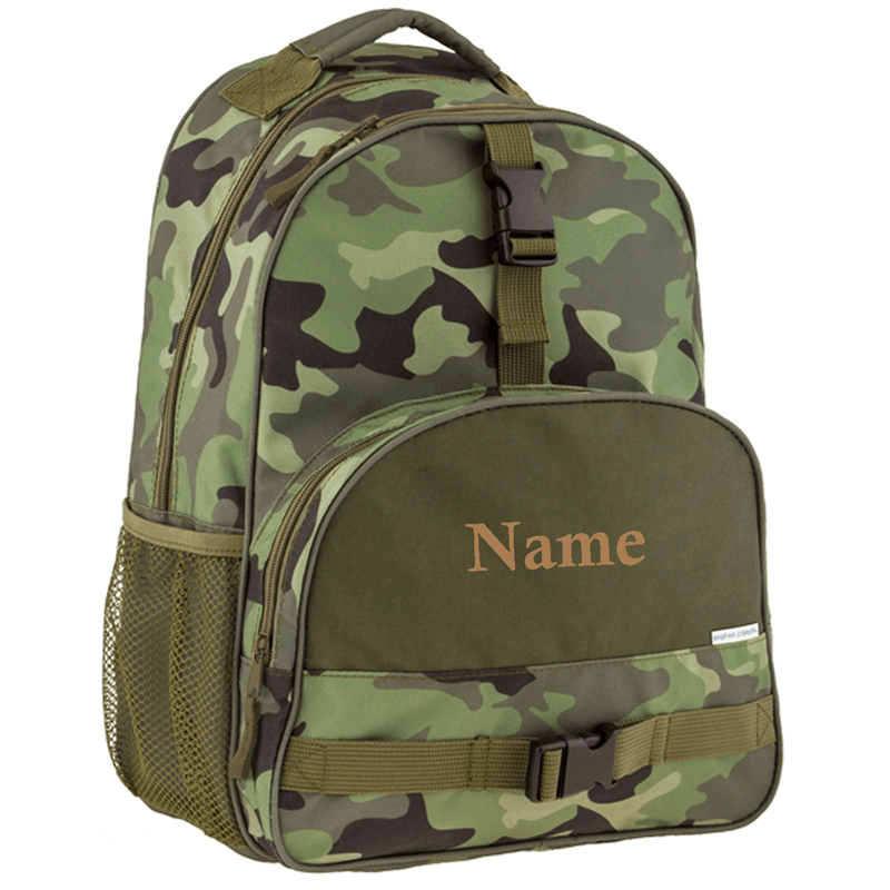 Monogrammed/personalized Retro Camo Backpack 