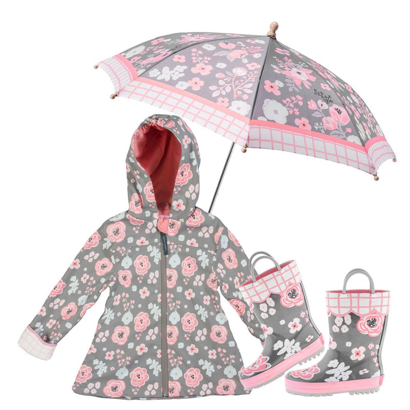 Stephen Joseph Toddler Girl Raincoat and Boots 