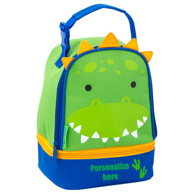 Personalized Classic Dinosaur Lunchbox, Preschool Lunchbox, Dino Lunchbox ,  Stephen Joseph Dino Lunchbox, Boys Lunchbox, Embroider Lunchbox 