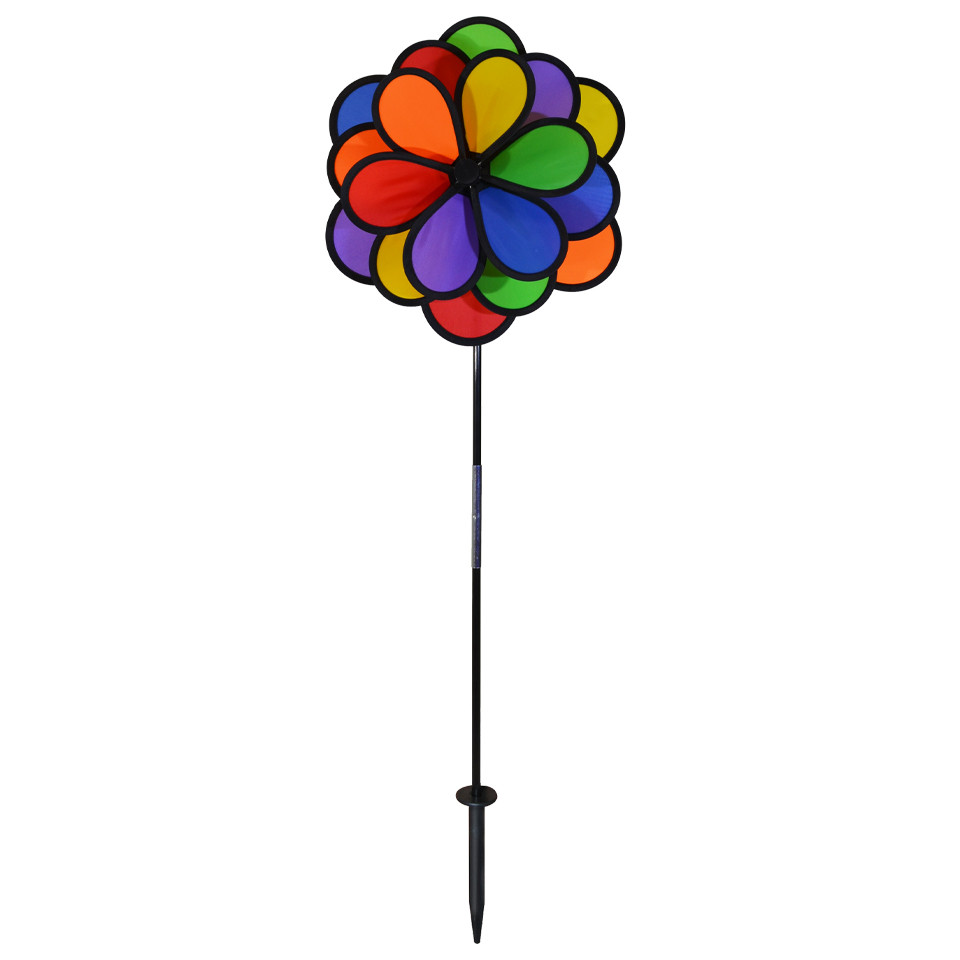 18 Petal Triple Flower Spinner - Kite Garden