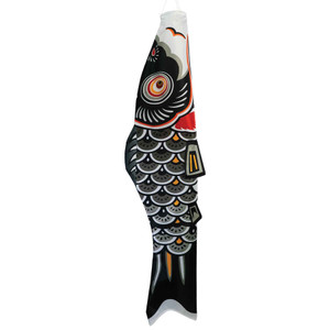 60-inch Black Koi Windsock