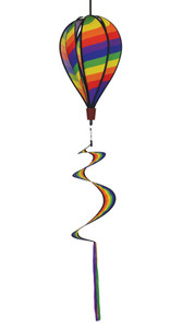 Rainbow Swirl 6-panel Hot Air Balloon Spinner Rainbow Swirl 6-panel Hot Air Balloon Spinner