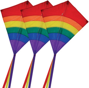 Diamond - 27" Rainbow Arch Kite (3-Pack)