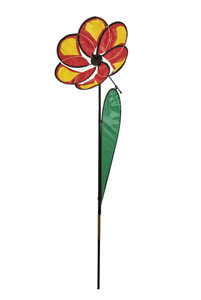 Wind Fairys Small Red Daisy Flower Spinner Wind Fairys Small Red Daisy Flower Spinner
