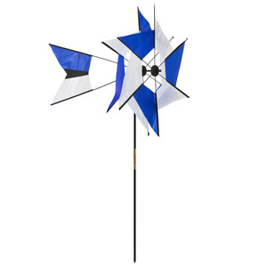 Blue and White Kaleidoscope Windmill Blue and White Kaleidoscope Windmill