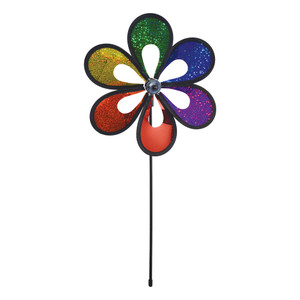 10-inch Rainbow Mylar Windee Wheelz Spinner 10-inch Rainbow Mylar Windee Wheelz Spinner