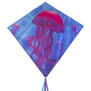 Jellyfish 30-inch Diamond Kite Jellyfish 30-inch Diamond Kite