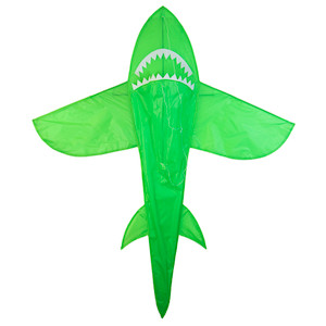 5' 3D Green Shark Kite