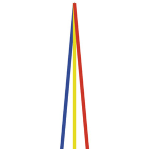 12' Red, Yellow & Blue Kite Tail 12' Red, Yellow & Blue Kite Tail