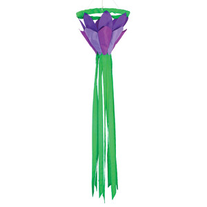 Purple 38-inch Lotus Flower Windsock Purple 38-inch Lotus Flower Windsock