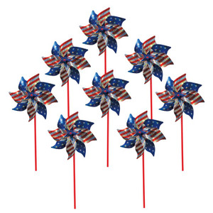 Stars and Stripes Pinwheel - 8 PC Stars and Stripes Pinwheel - 8 PC