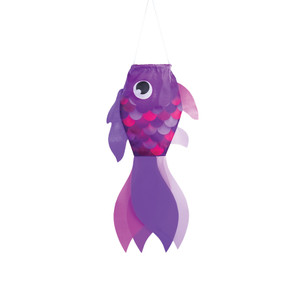 15-inch Lavender Damsel Fish Windsock 15-inch Lavender Damsel Fish Windsock