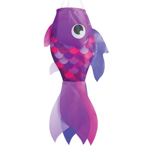 30-inch Lavender Damsel Fish Windsock 30-inch Lavender Damsel Fish Windsock