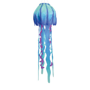 40-inch Teal Jellyfish 3D Windsock