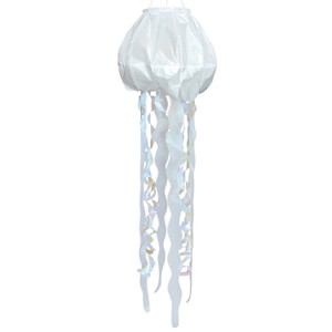 50-inch White Iridescent Jellyfish 3D Windsock 50-inch White Iridescent Jellyfish 3D Windsock