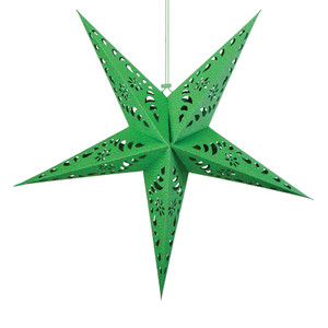 Green Paper Star Lantern Green Paper Star Lantern