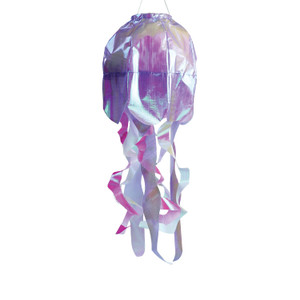18" Purple Iridescent Jellyfish 3D Windsock