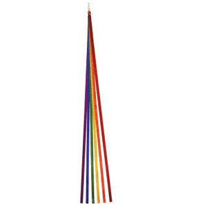 60-inch Rainbow Sparkle Kite Tails 60-inch Rainbow Sparkle Kite Tails