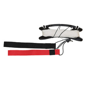 Kite Line Set - Braided Polyester Line with Straps - 100# x 80'