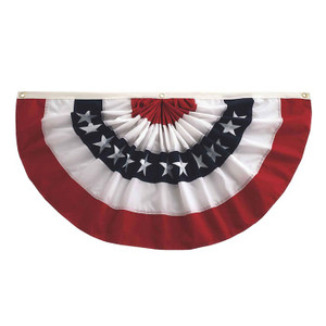 Pleated Fan Patriotic Bunting - 2' x 4'