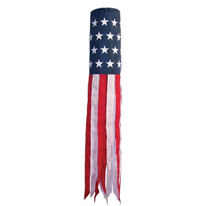 Windsock - 40" U.S. Stars and Stripes Printed Windsock - 40" U.S. Stars and Stripes Printed