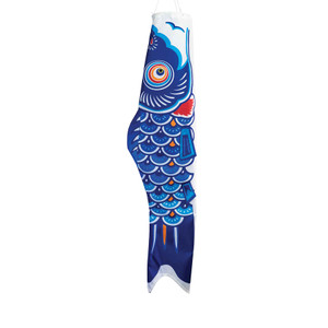 36-inch Blue Koi Windsock
