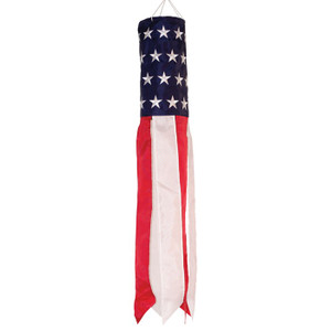 Windsock - 33" Embroidered Stars & Stripes Windsock - 33" Embroidered Stars & Stripes