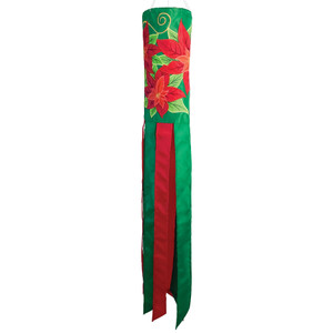 Poinsettia 40-inch Windsock