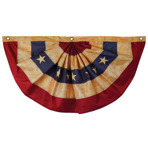 Pleated Fan Americana Bunting, 1.5' x 3' Pleated Fan Americana Bunting, 1.5' x 3'