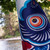60-inch Blue Koi Windsock