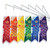 12-inch Koi Fish Windsock on a Wand - 6 PC