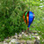 Rainbow Glitter 6-panel Hot Air Balloon Spinner