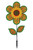 12-inch Plaid Sunflower Spinner with Leaves