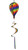 Rainbow Swirl 6-panel Hot Air Balloon Spinner