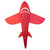 5' 3D Red Shark Kite